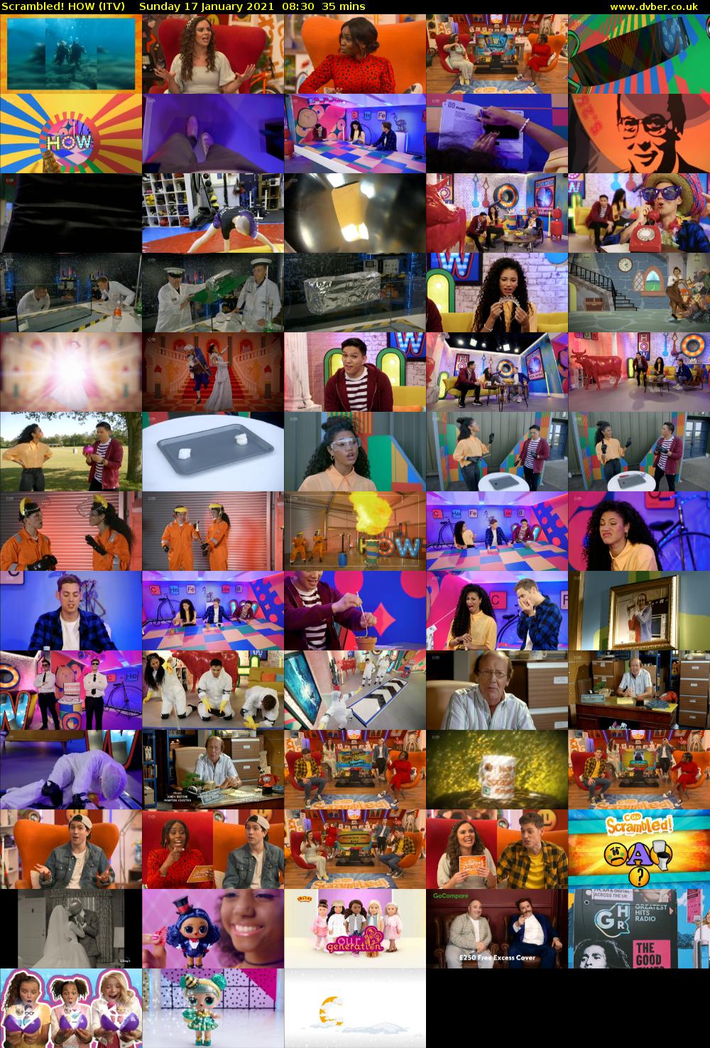 Scrambled! HOW (ITV) Sunday 17 January 2021 08:30 - 09:05