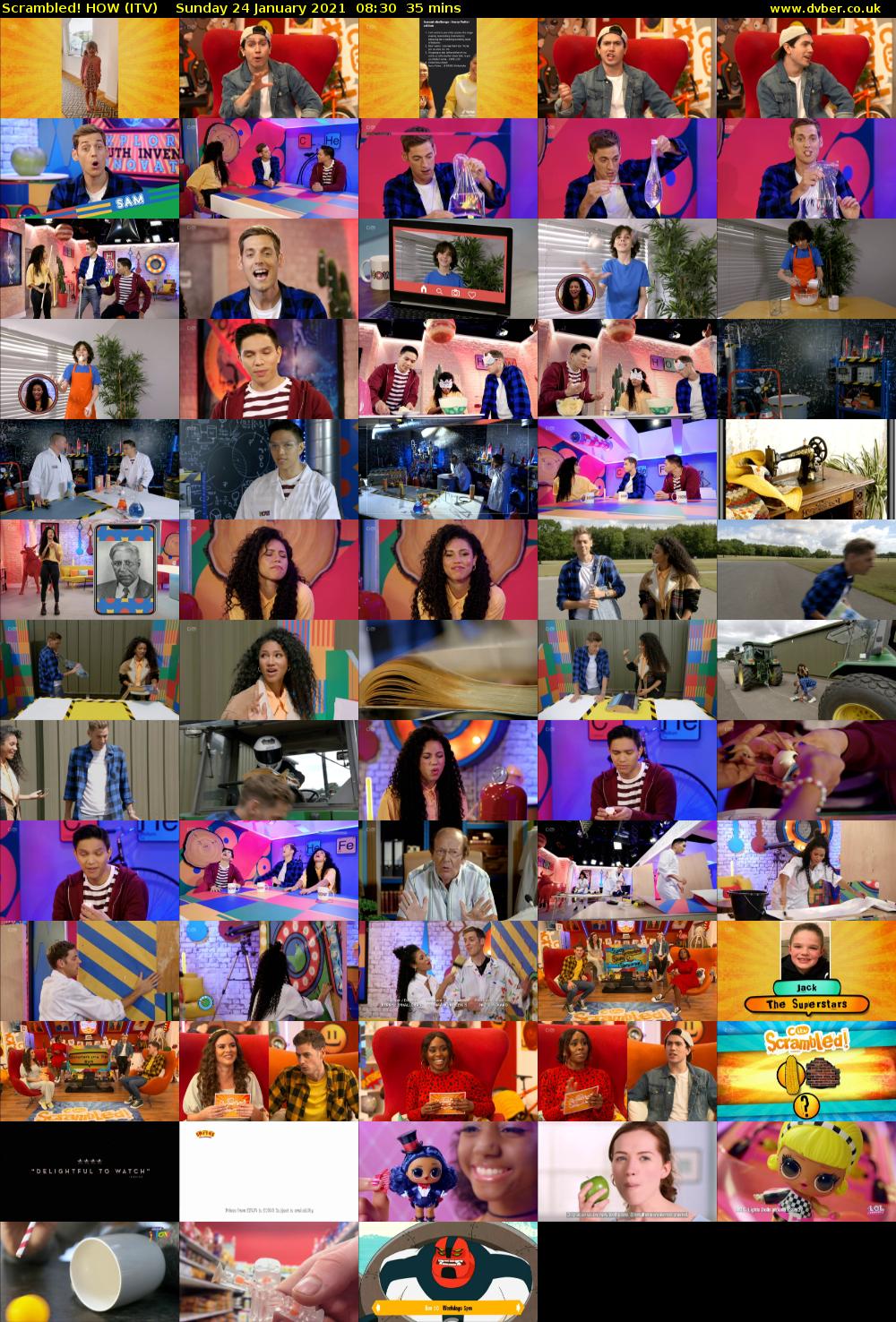 Scrambled! HOW (ITV) Sunday 24 January 2021 08:30 - 09:05
