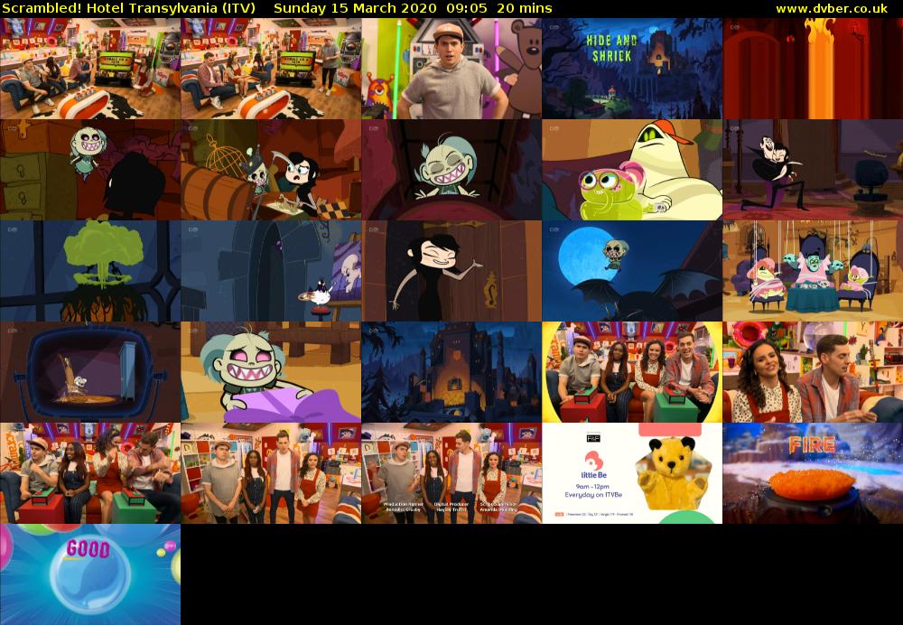 Scrambled! Hotel Transylvania (ITV) Sunday 15 March 2020 09:05 - 09:25