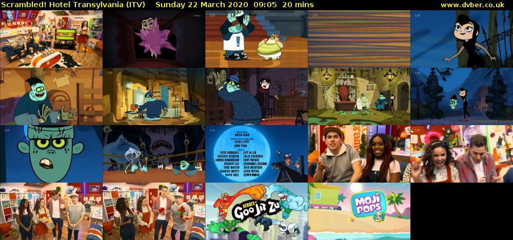 Scrambled! Hotel Transylvania (ITV) Sunday 22 March 2020 09:05 - 09:25