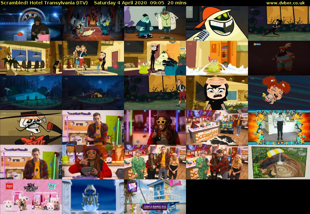 Scrambled! Hotel Transylvania (ITV) Saturday 4 April 2020 09:05 - 09:25