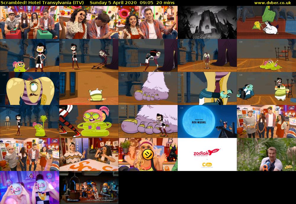 Scrambled! Hotel Transylvania (ITV) Sunday 5 April 2020 09:05 - 09:25
