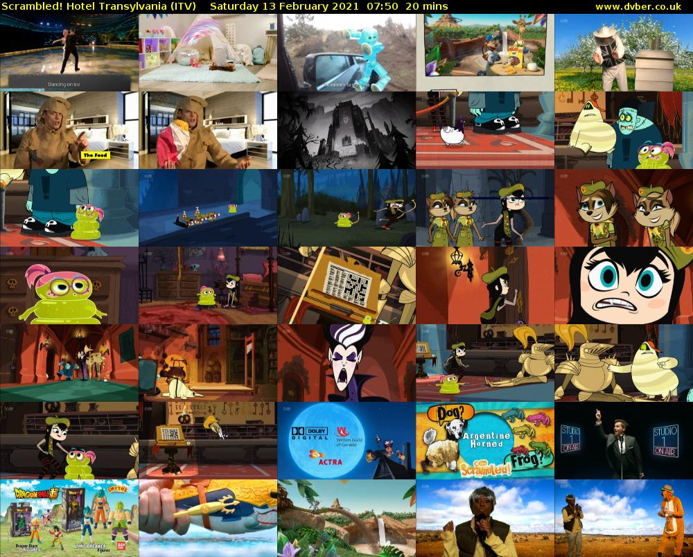 Scrambled! Hotel Transylvania (ITV) Saturday 13 February 2021 07:50 - 08:10