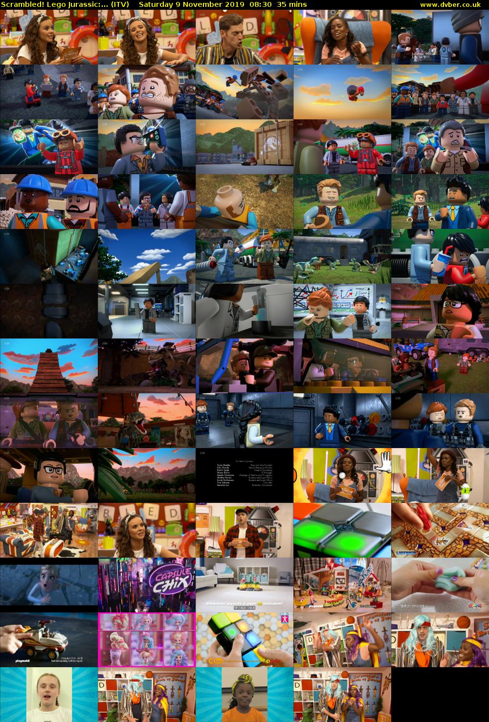 Scrambled! Lego Jurassic:... (ITV) Saturday 9 November 2019 08:30 - 09:05