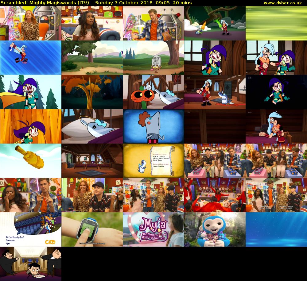 Scrambled! Mighty Magiswords (ITV) Sunday 7 October 2018 09:05 - 09:25