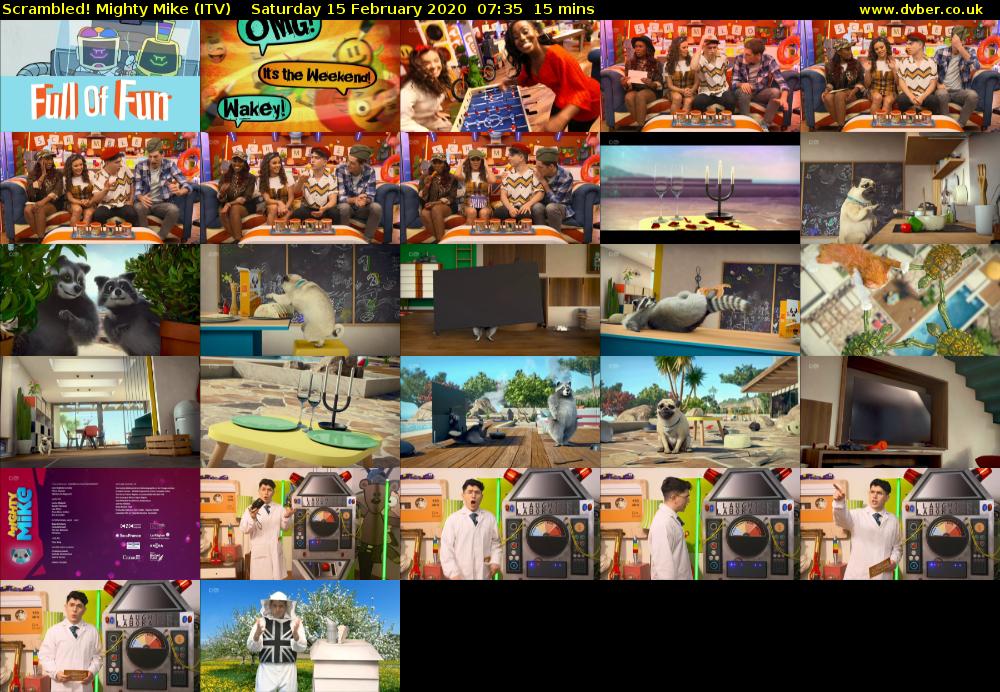 Scrambled! Mighty Mike (ITV) Saturday 15 February 2020 07:35 - 07:50
