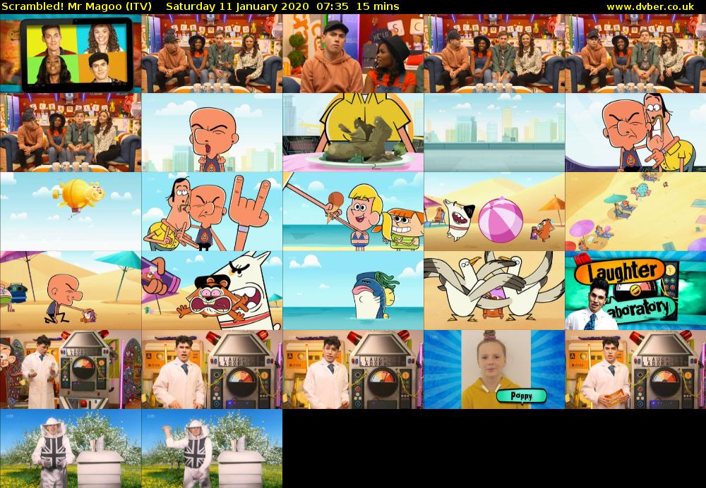 Scrambled! Mr Magoo (ITV) Saturday 11 January 2020 07:35 - 07:50