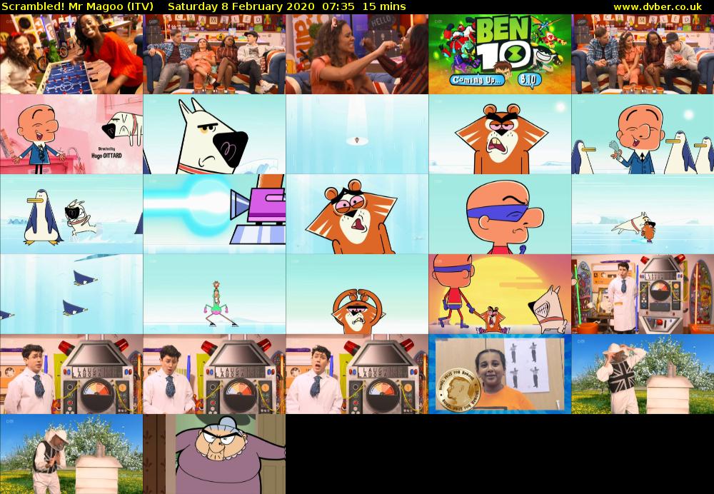 Scrambled! Mr Magoo (ITV) Saturday 8 February 2020 07:35 - 07:50