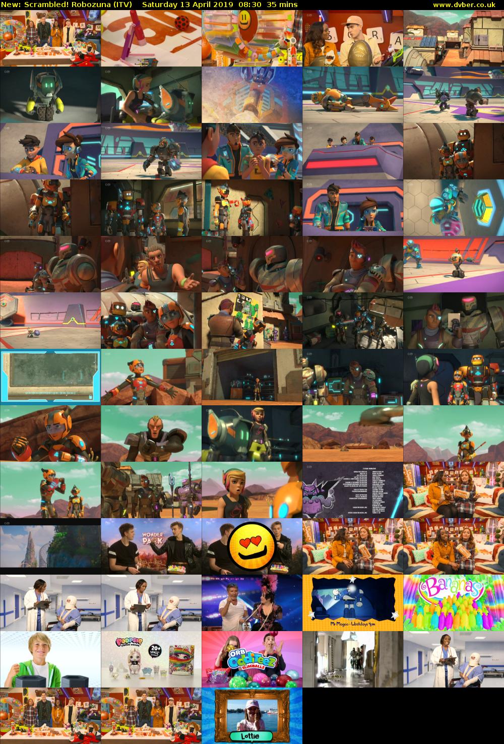 Scrambled! Robozuna (ITV) Saturday 13 April 2019 08:30 - 09:05