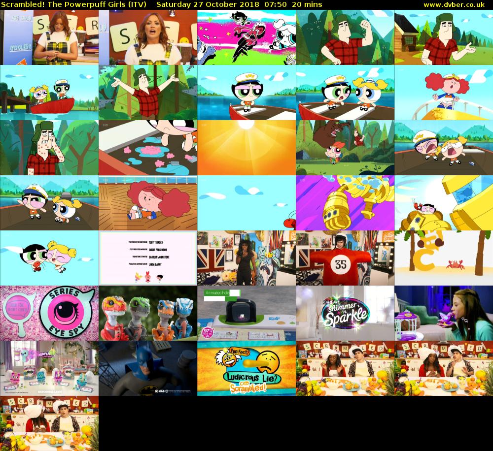 Scrambled! The Powerpuff Girls (ITV) Saturday 27 October 2018 07:50 - 08:10