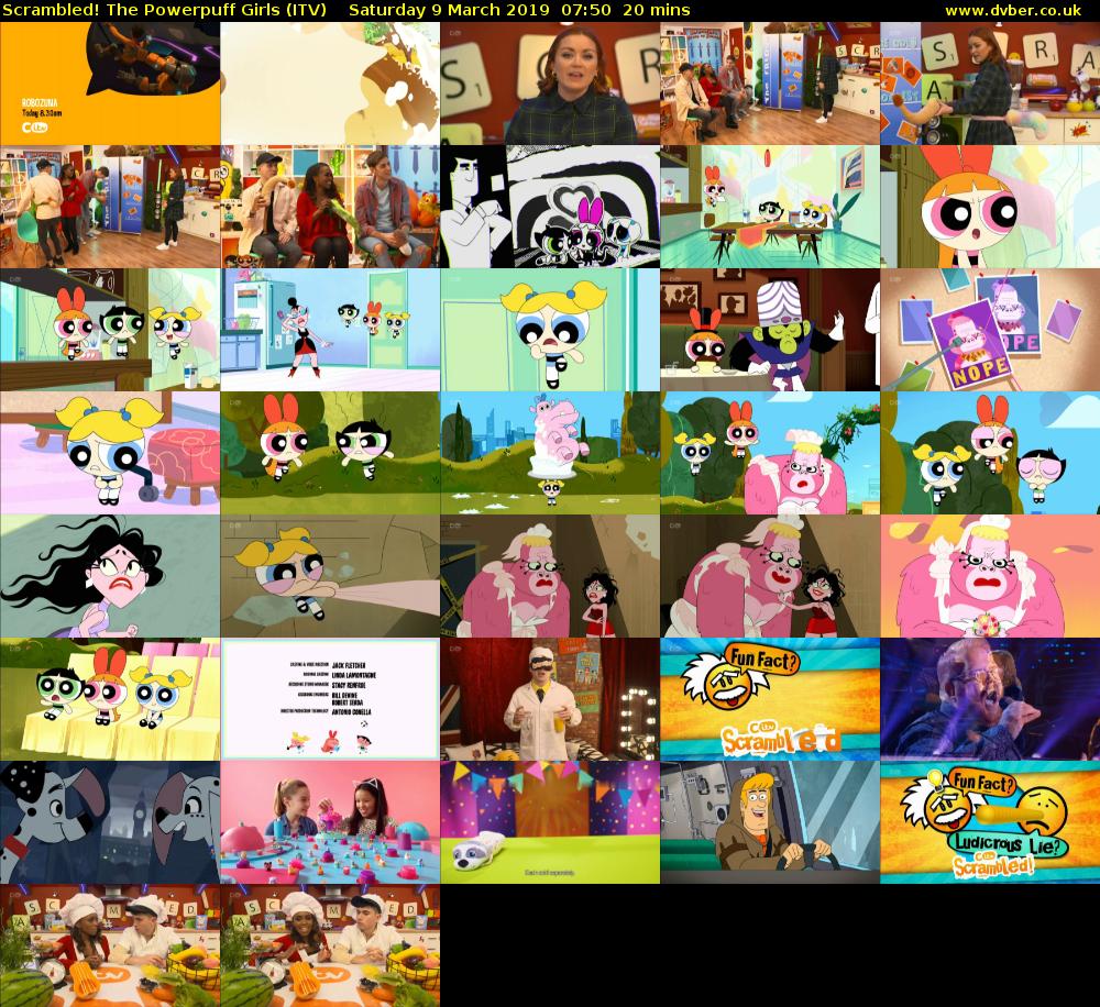 Scrambled! The Powerpuff Girls (ITV) Saturday 9 March 2019 07:50 - 08:10