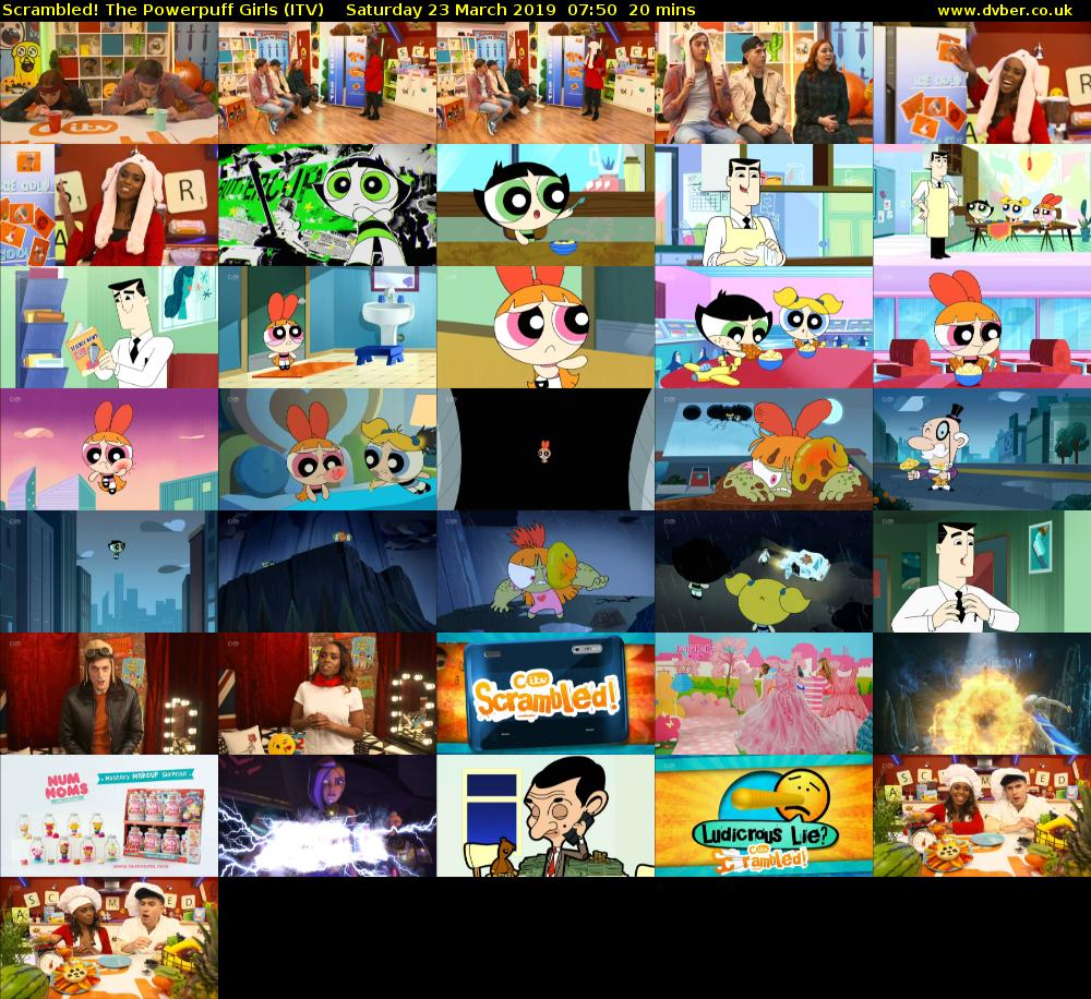 Scrambled! The Powerpuff Girls (ITV) Saturday 23 March 2019 07:50 - 08:10