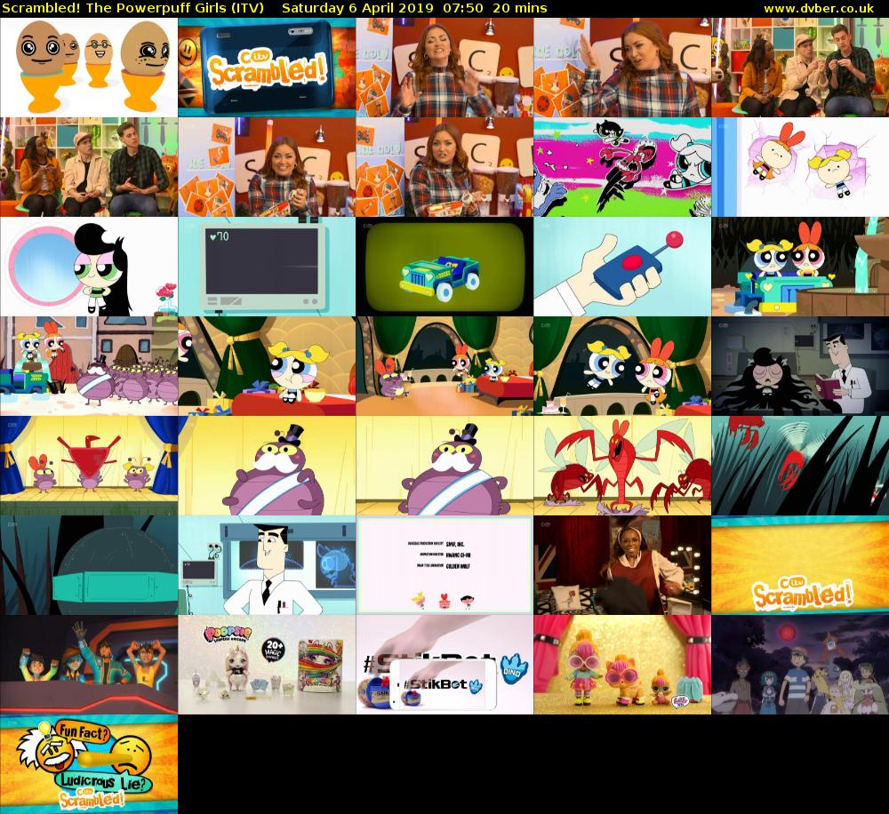 Scrambled! The Powerpuff Girls (ITV) Saturday 6 April 2019 07:50 - 08:10