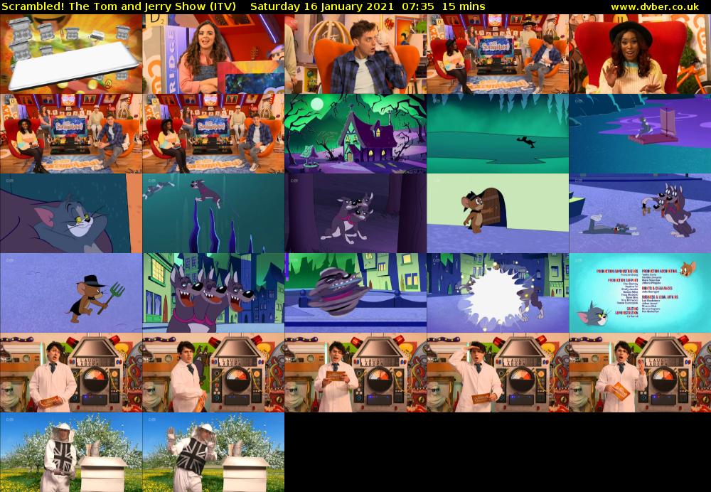 Scrambled! The Tom and Jerry Show (ITV) Saturday 16 January 2021 07:35 - 07:50