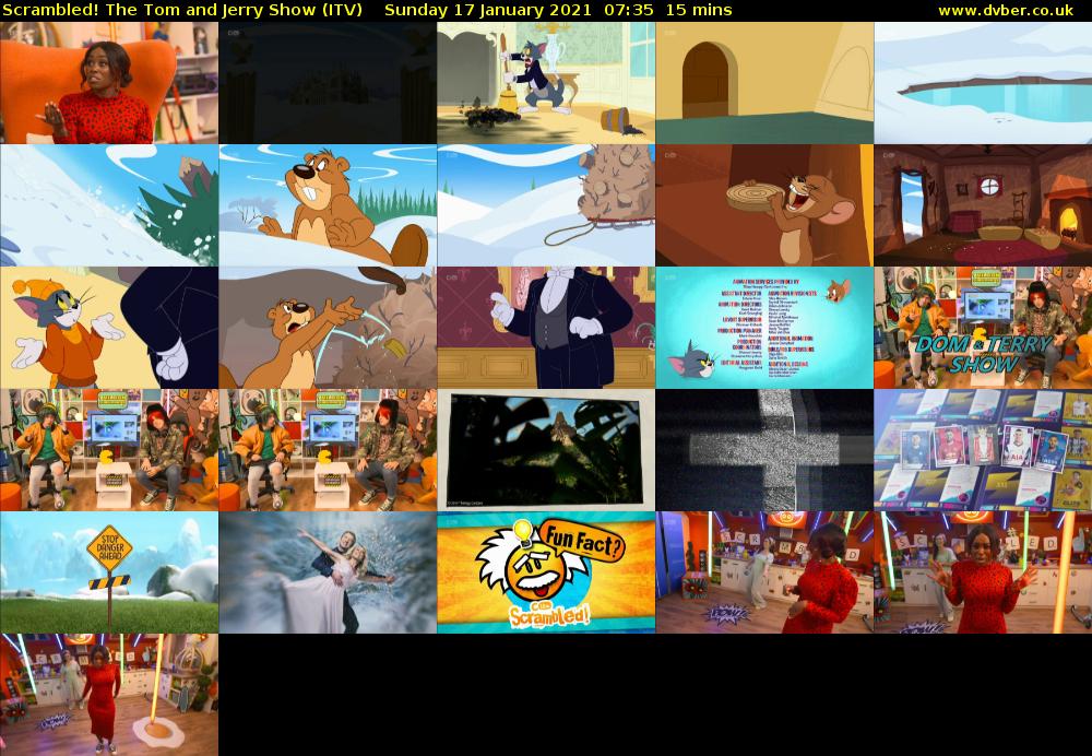 Scrambled! The Tom and Jerry Show (ITV) Sunday 17 January 2021 07:35 - 07:50