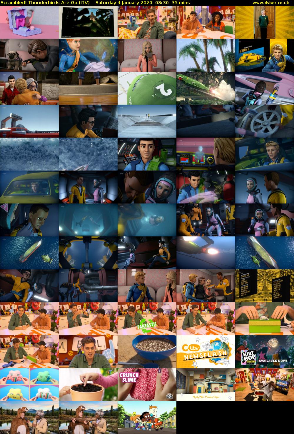 Scrambled! Thunderbirds Are Go (ITV) Saturday 4 January 2020 08:30 - 09:05