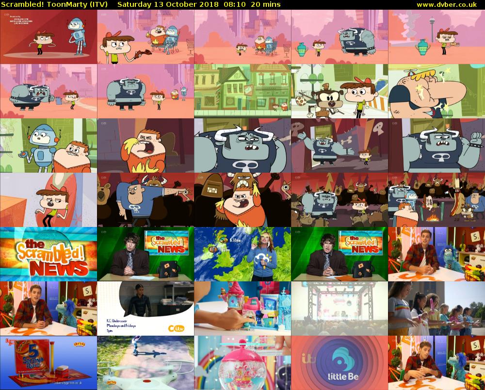 Scrambled! ToonMarty (ITV) Saturday 13 October 2018 08:10 - 08:30