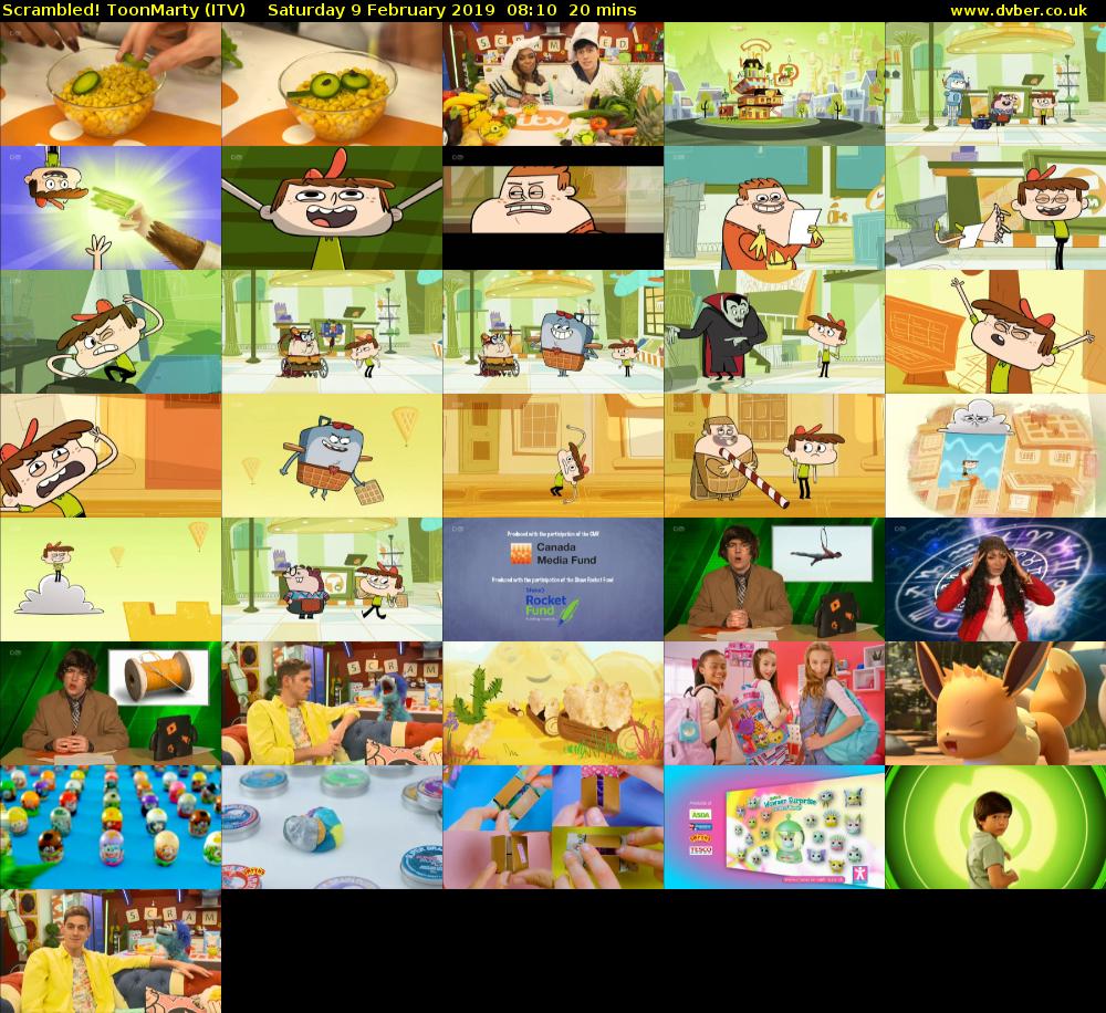 Scrambled! ToonMarty (ITV) Saturday 9 February 2019 08:10 - 08:30