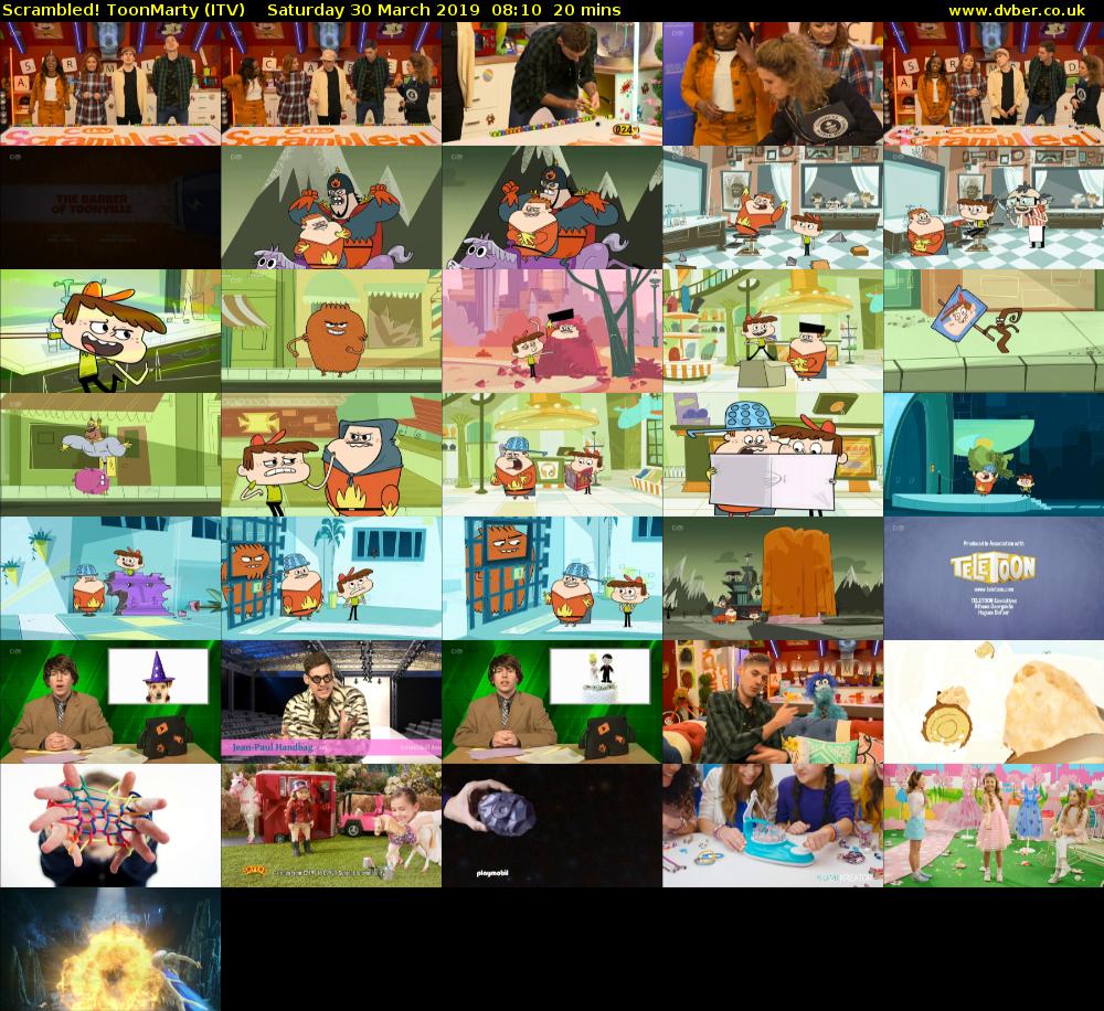 Scrambled! ToonMarty (ITV) Saturday 30 March 2019 08:10 - 08:30