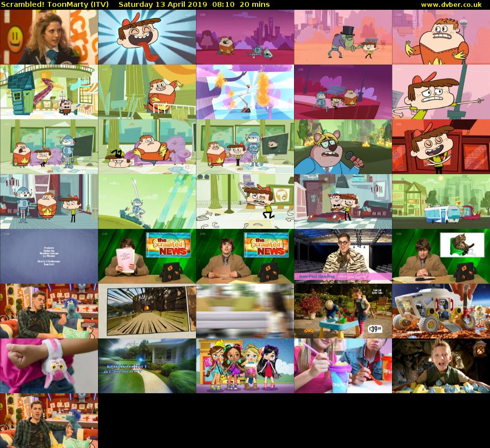 Scrambled! ToonMarty (ITV) Saturday 13 April 2019 08:10 - 08:30