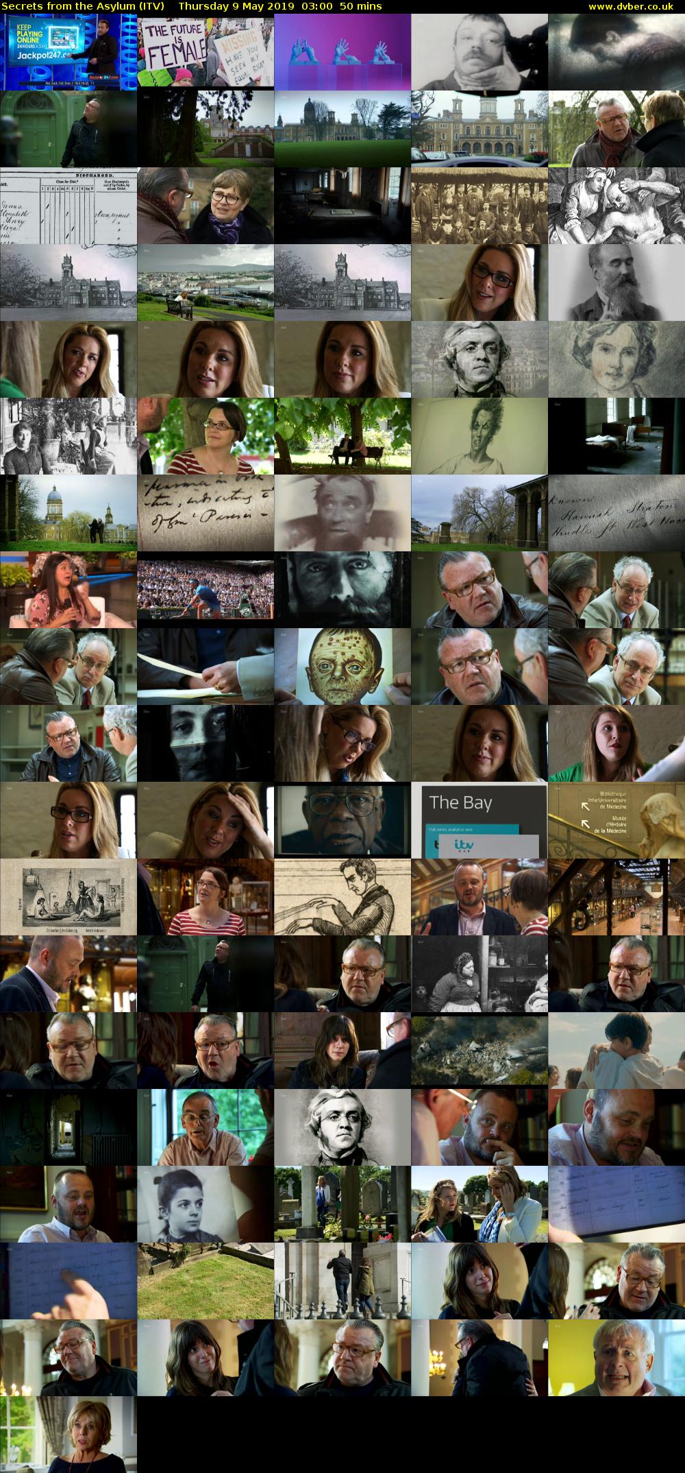 Secrets from the Asylum (ITV) Thursday 9 May 2019 03:00 - 03:50
