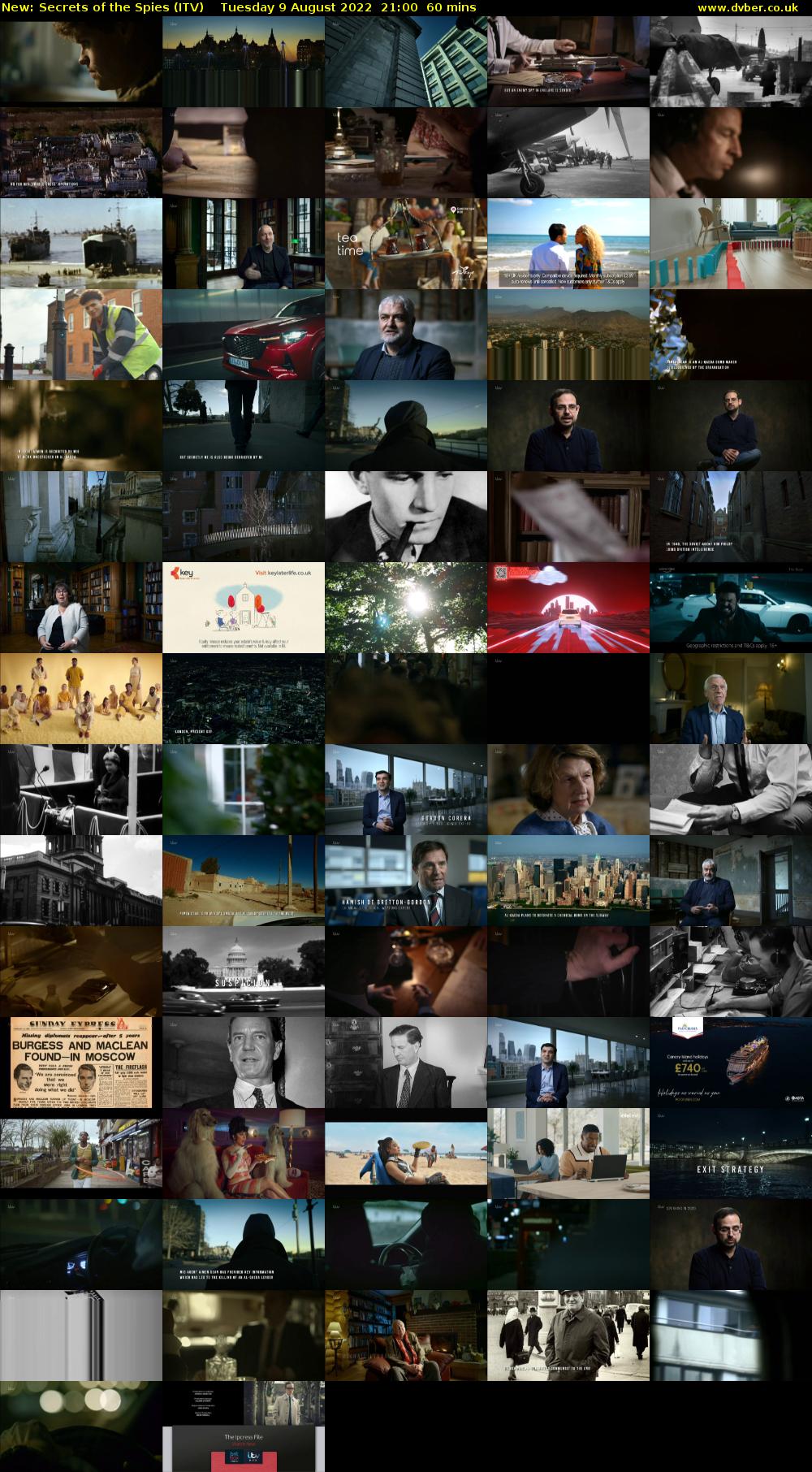 Secrets of the Spies (ITV) Tuesday 9 August 2022 21:00 - 22:00