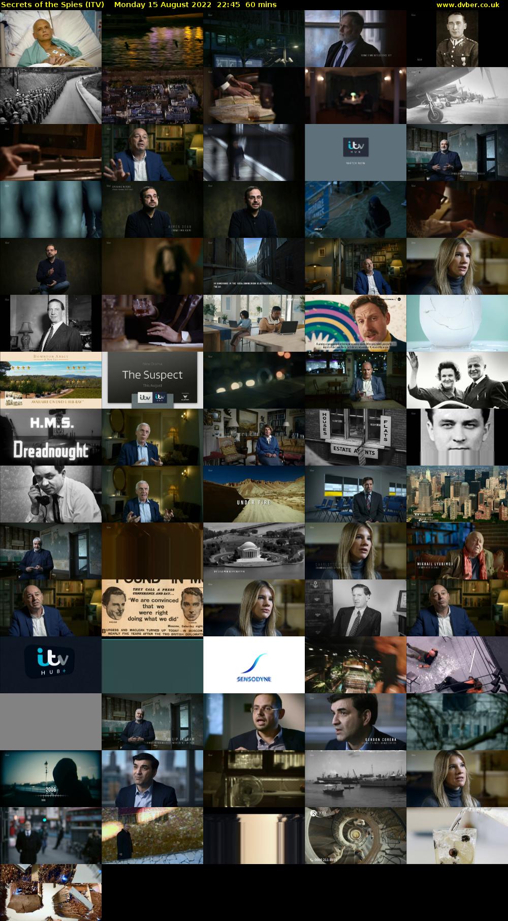 Secrets of the Spies (ITV) Monday 15 August 2022 22:45 - 23:45