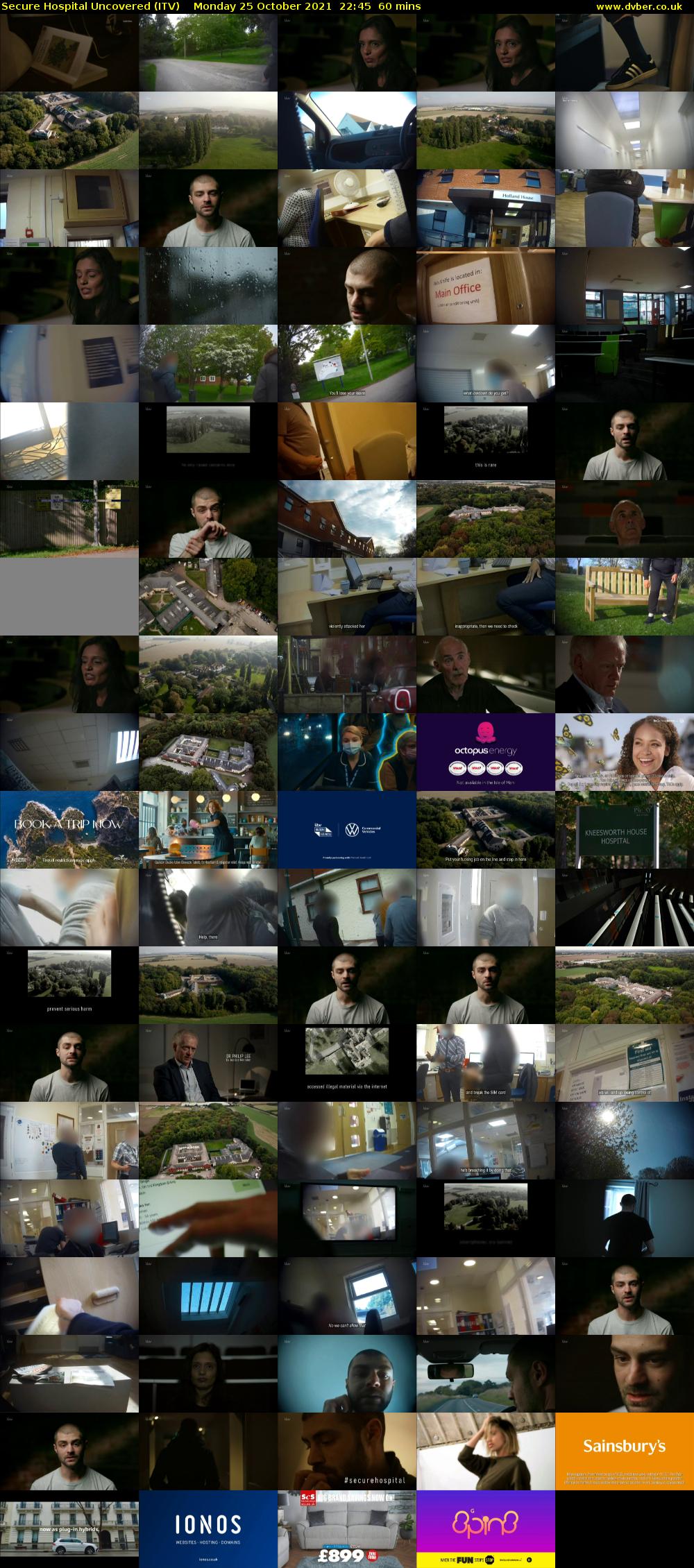 Secure Hospital Uncovered (ITV) Monday 25 October 2021 22:45 - 23:45