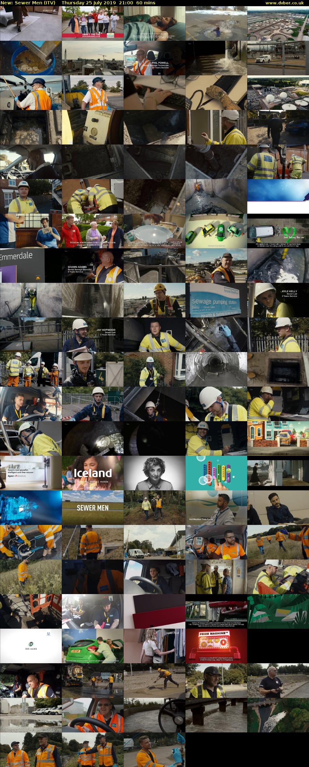 Sewer Men (ITV) Thursday 25 July 2019 21:00 - 22:00