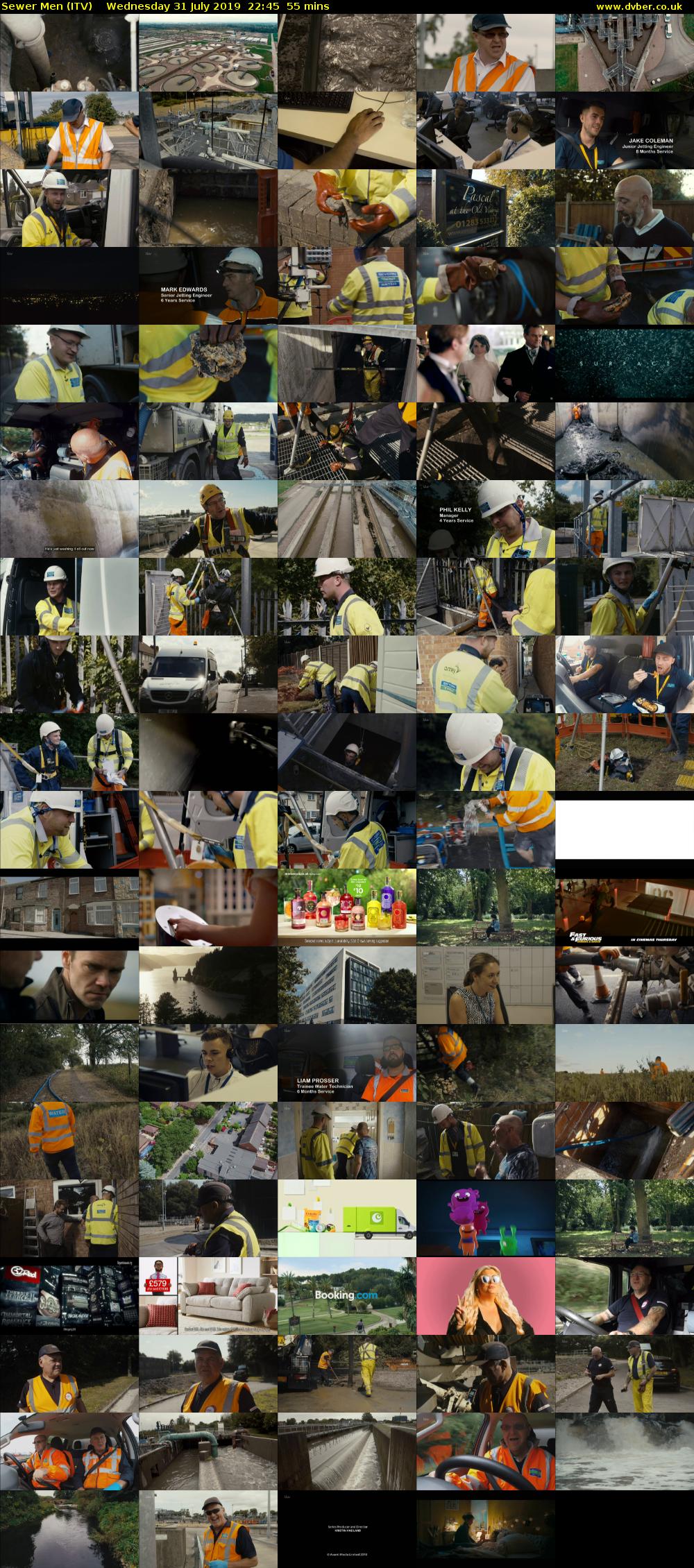 Sewer Men (ITV) Wednesday 31 July 2019 22:45 - 23:40