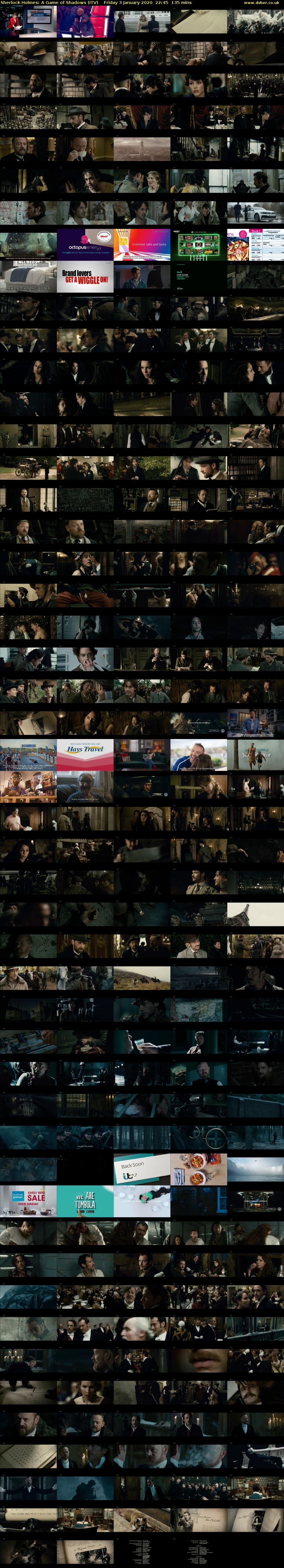 Sherlock Holmes: A Game of Shadows (ITV) Friday 3 January 2020 22:45 - 01:00