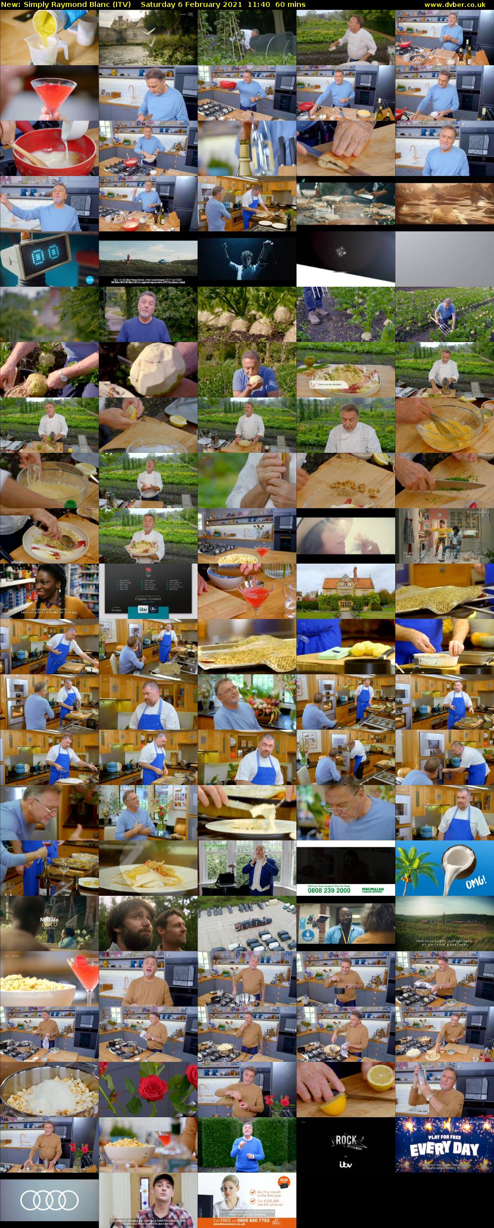Simply Raymond Blanc (ITV) Saturday 6 February 2021 11:40 - 12:40
