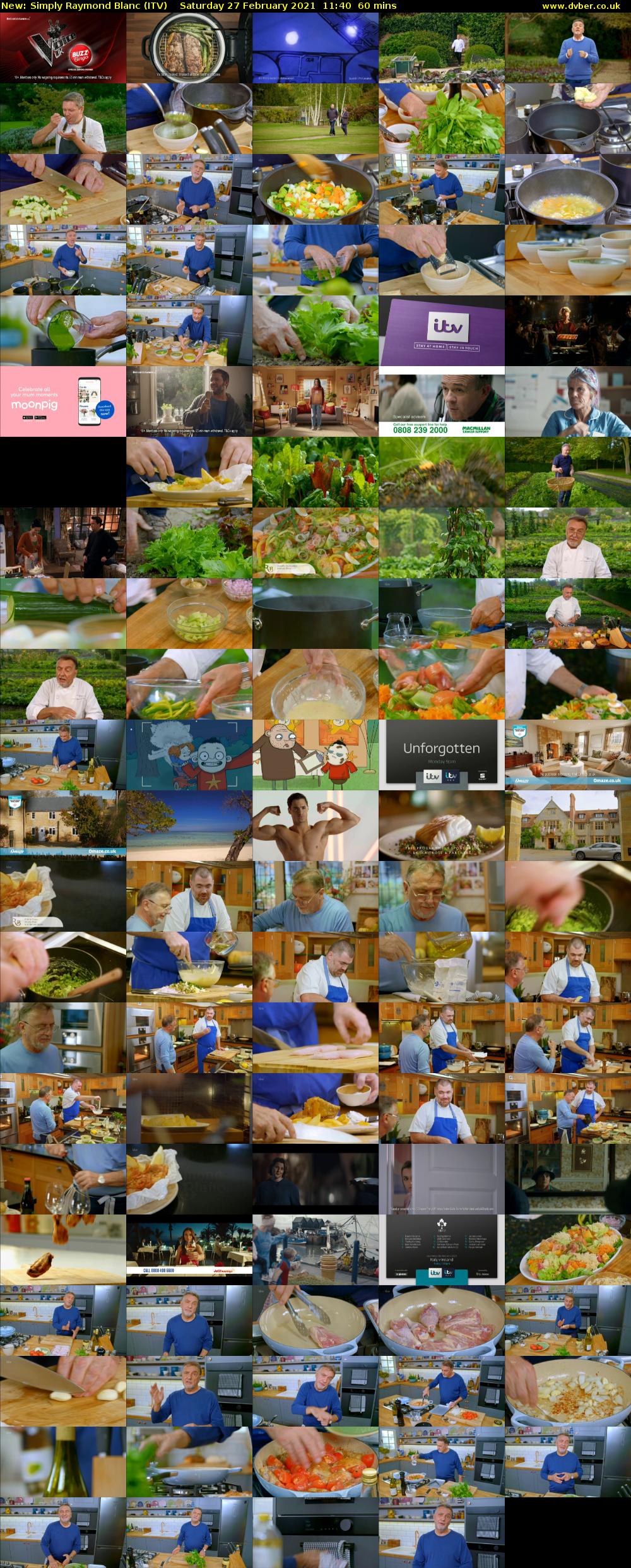 Simply Raymond Blanc (ITV) Saturday 27 February 2021 11:40 - 12:40