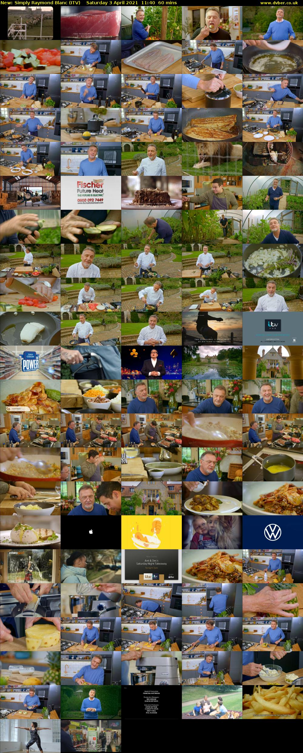 Simply Raymond Blanc (ITV) Saturday 3 April 2021 11:40 - 12:40