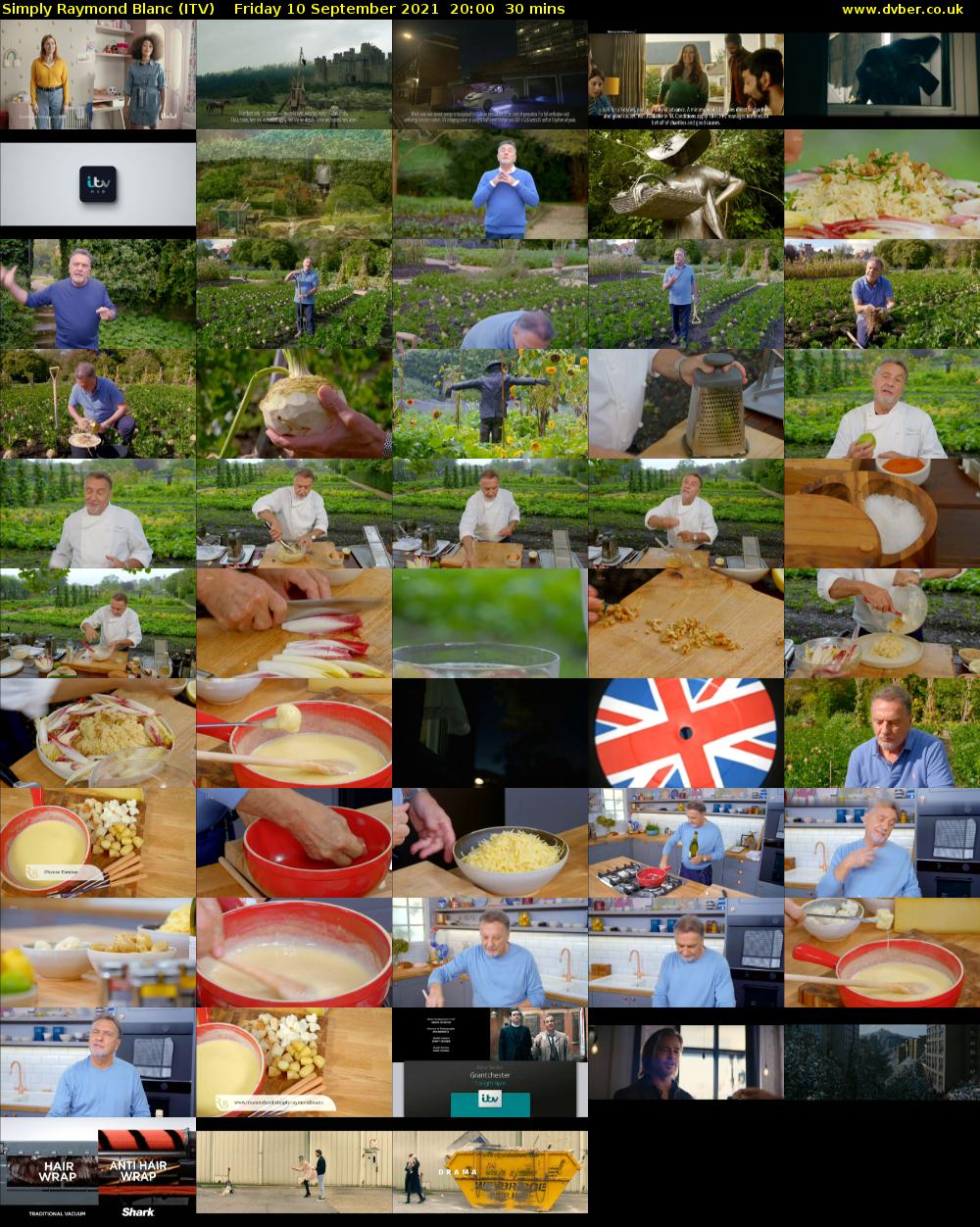 Simply Raymond Blanc (ITV) Friday 10 September 2021 20:00 - 20:30