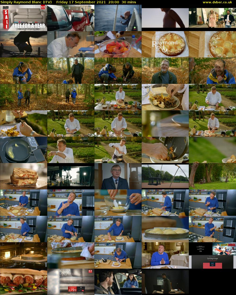 Simply Raymond Blanc (ITV) Friday 17 September 2021 20:00 - 20:30