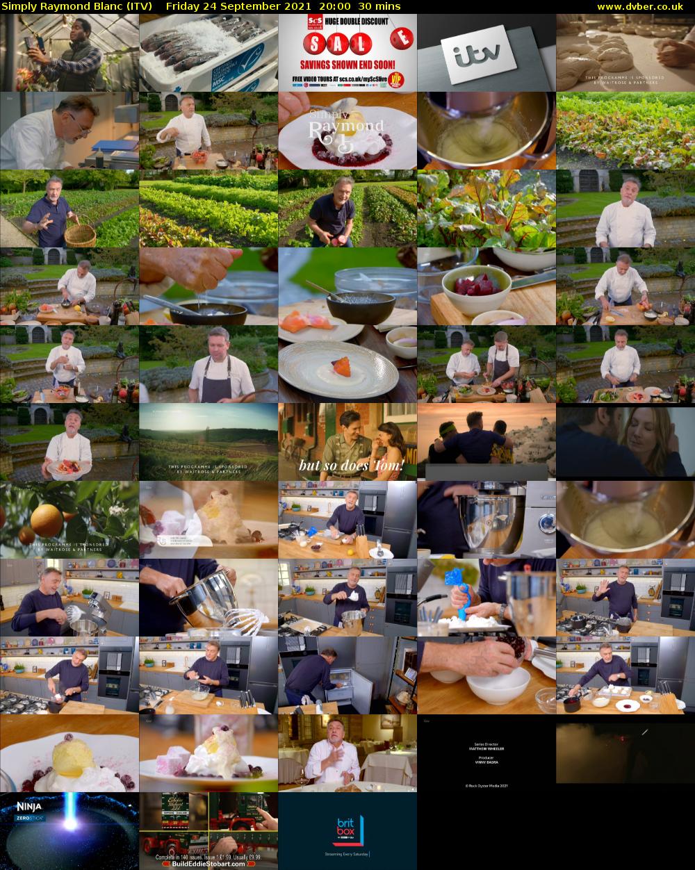 Simply Raymond Blanc (ITV) Friday 24 September 2021 20:00 - 20:30