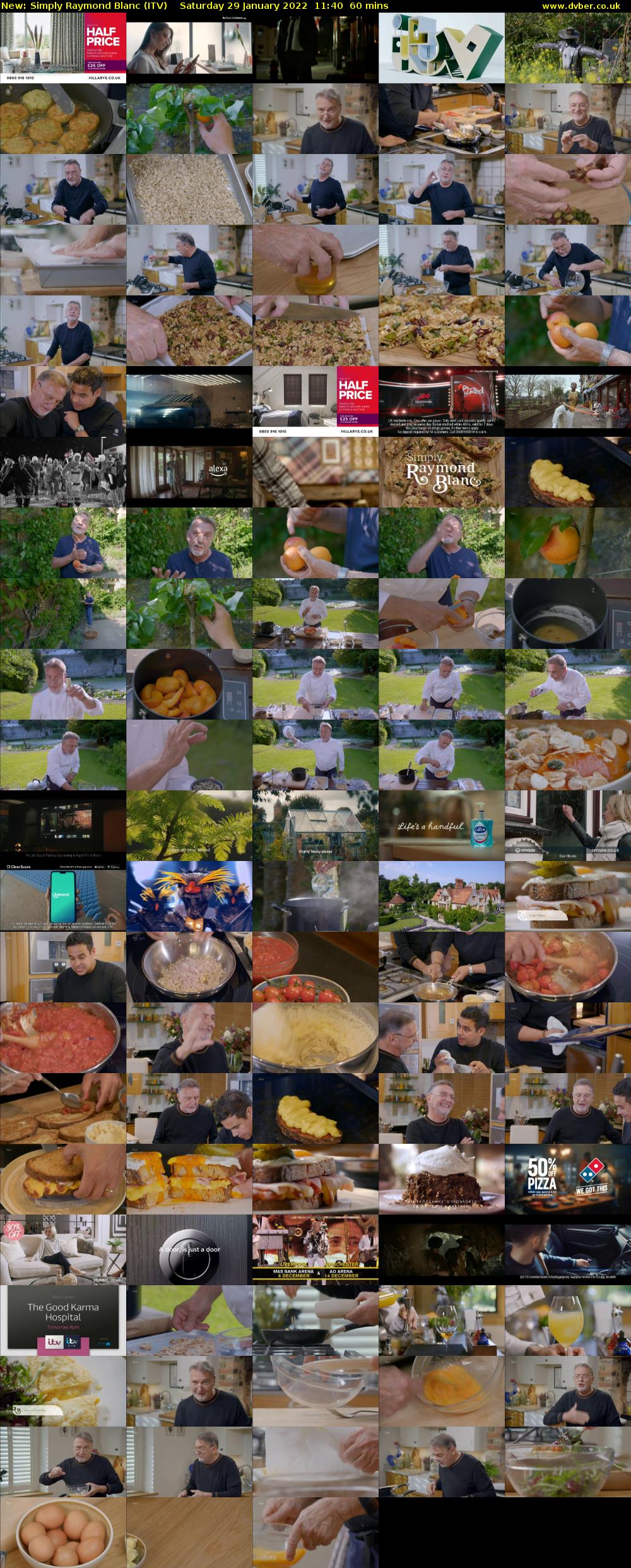 Simply Raymond Blanc (ITV) Saturday 29 January 2022 11:40 - 12:40