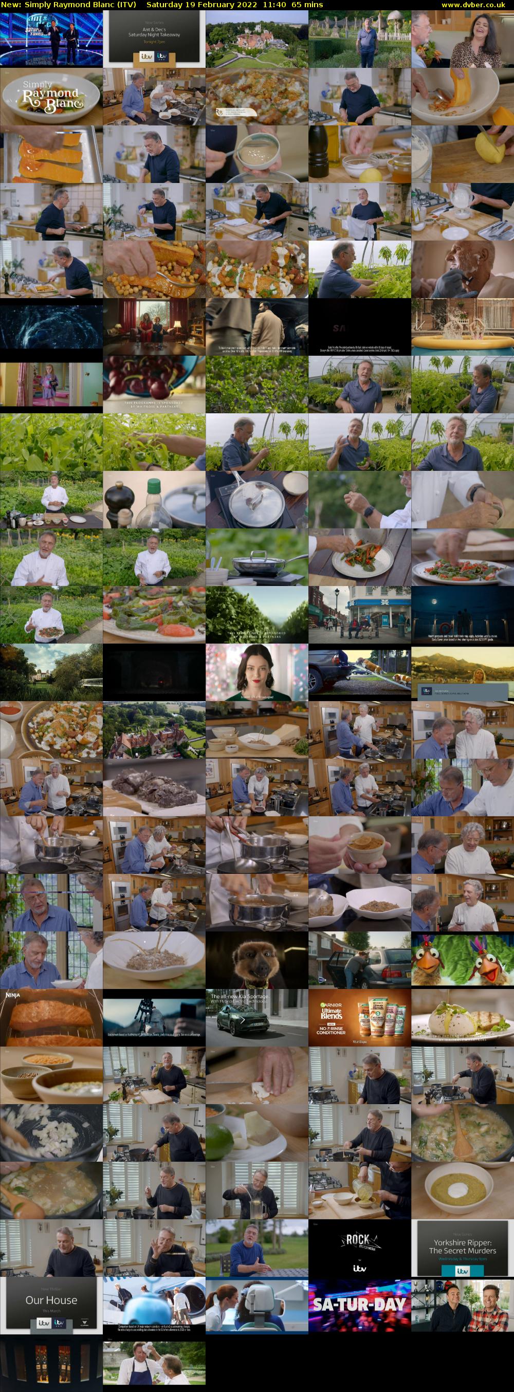 Simply Raymond Blanc (ITV) Saturday 19 February 2022 11:40 - 12:45