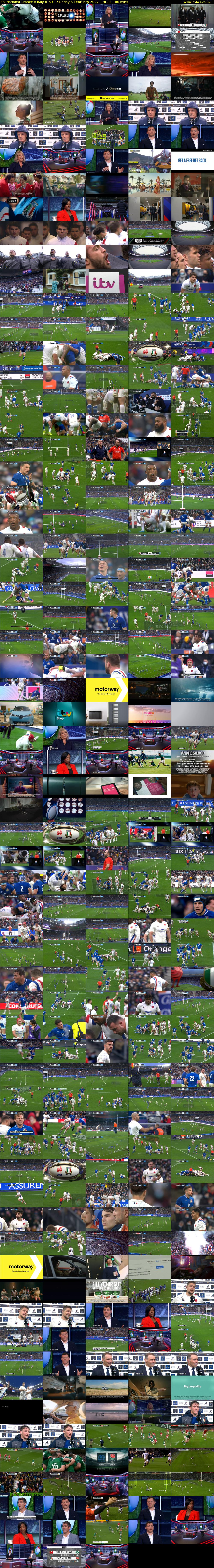 Six Nations: France v Italy (ITV) Sunday 6 February 2022 14:30 - 17:30