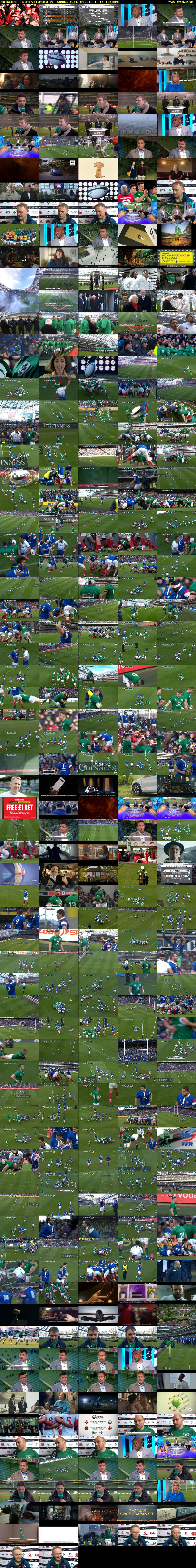 Six Nations: Ireland V France (ITV) Sunday 10 March 2019 14:15 - 17:30