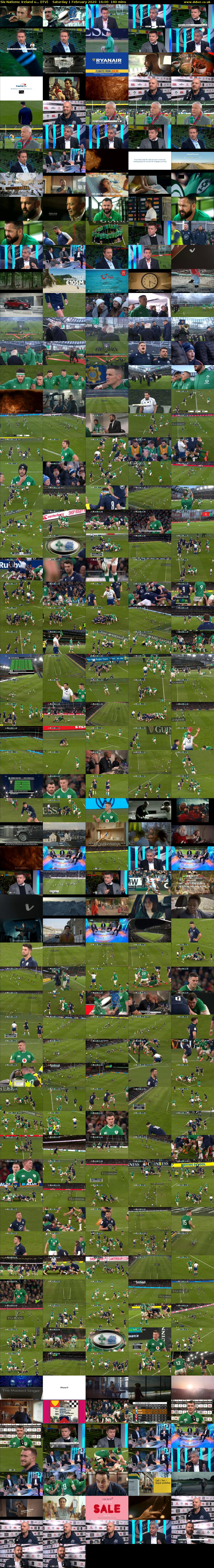 Six Nations: Ireland v... (ITV) Saturday 1 February 2020 16:00 - 19:00