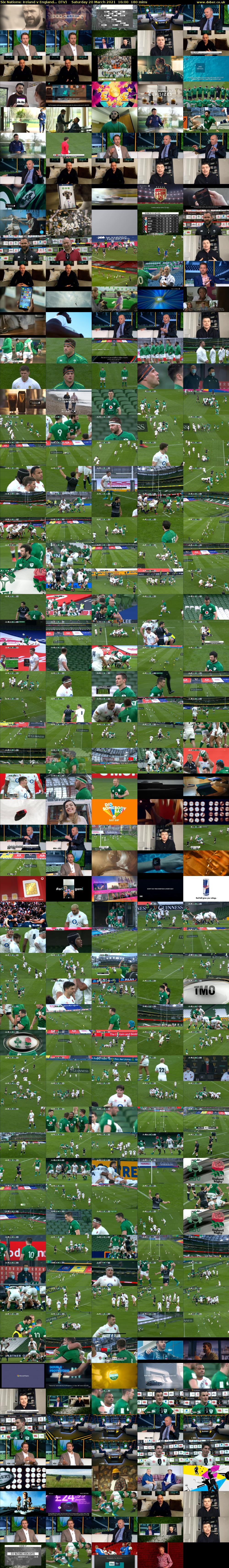 Six Nations: Ireland v England... (ITV) Saturday 20 March 2021 16:00 - 19:00