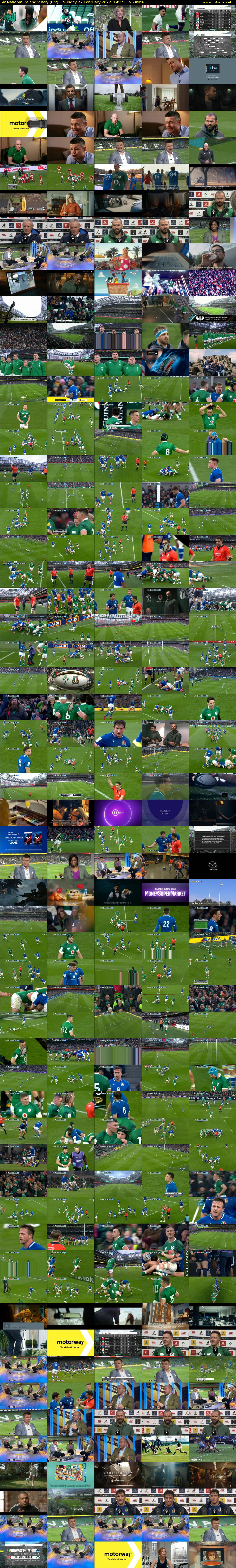 Six Nations: Ireland v Italy (ITV) Sunday 27 February 2022 14:15 - 17:30