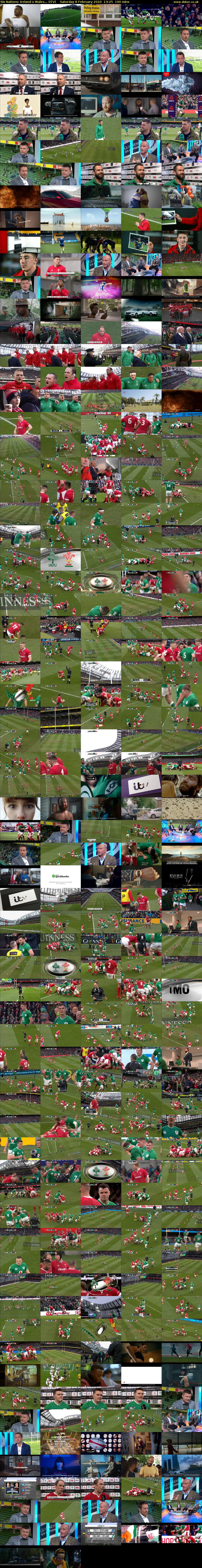 Six Nations: Ireland v Wales... (ITV) Saturday 8 February 2020 13:25 - 16:35