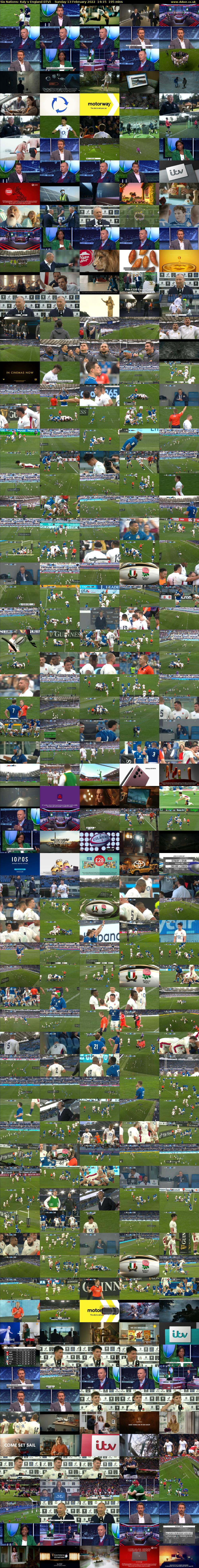 Six Nations: Italy v England (ITV) Sunday 13 February 2022 14:15 - 17:30