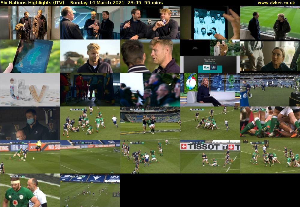 Six Nations Highlights (ITV) Sunday 14 March 2021 23:45 - 00:40