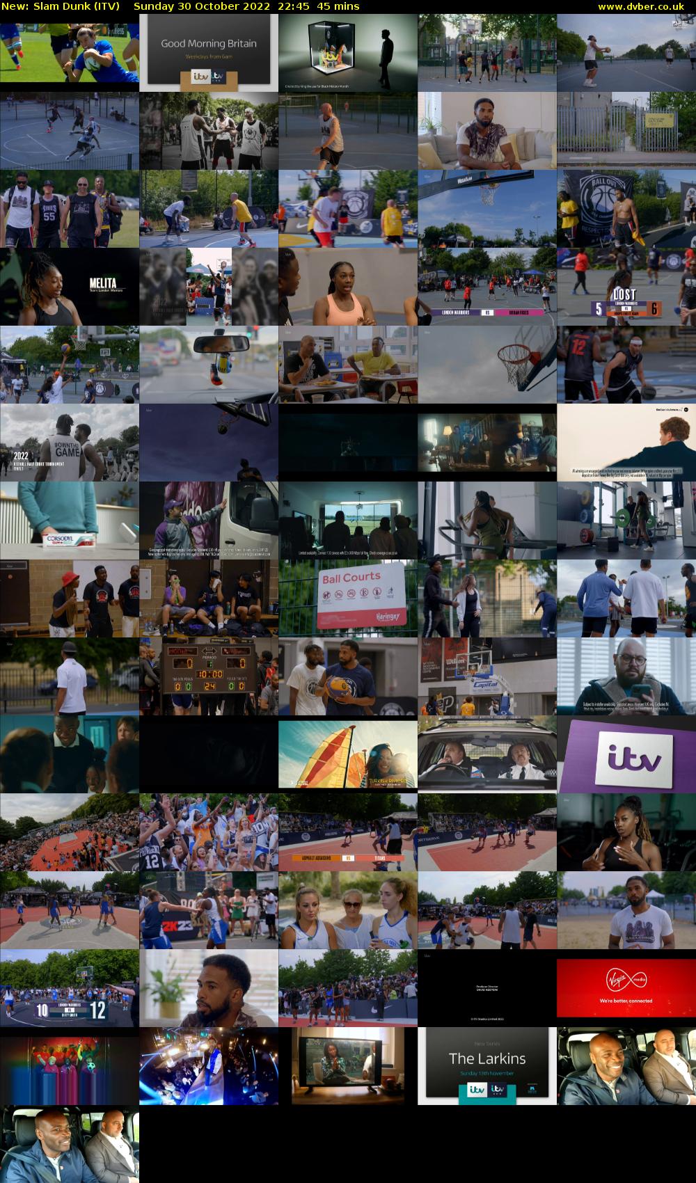 Slam Dunk (ITV) Sunday 30 October 2022 22:45 - 23:30