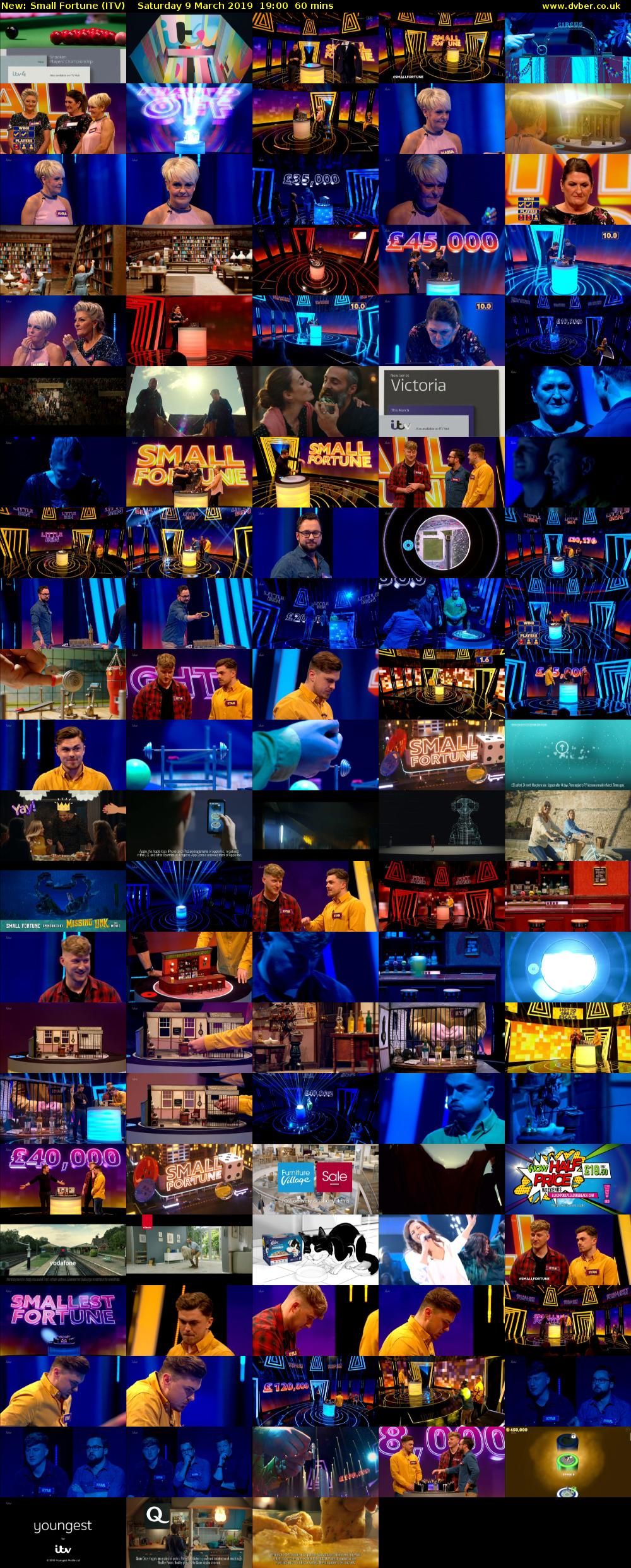 Small Fortune (ITV) Saturday 9 March 2019 19:00 - 20:00