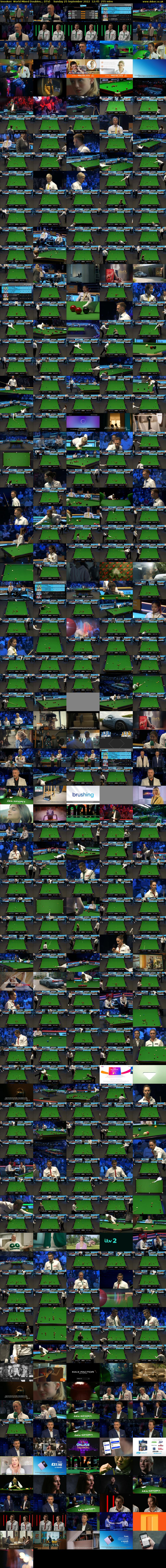 Snooker: World Mixed Doubles... (ITV) Sunday 25 September 2022 12:45 - 17:00